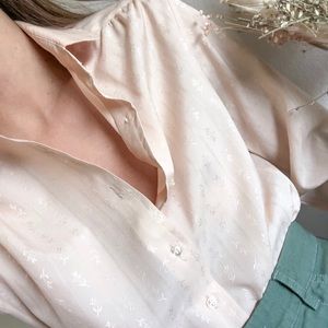 Vintage Cream Button Up